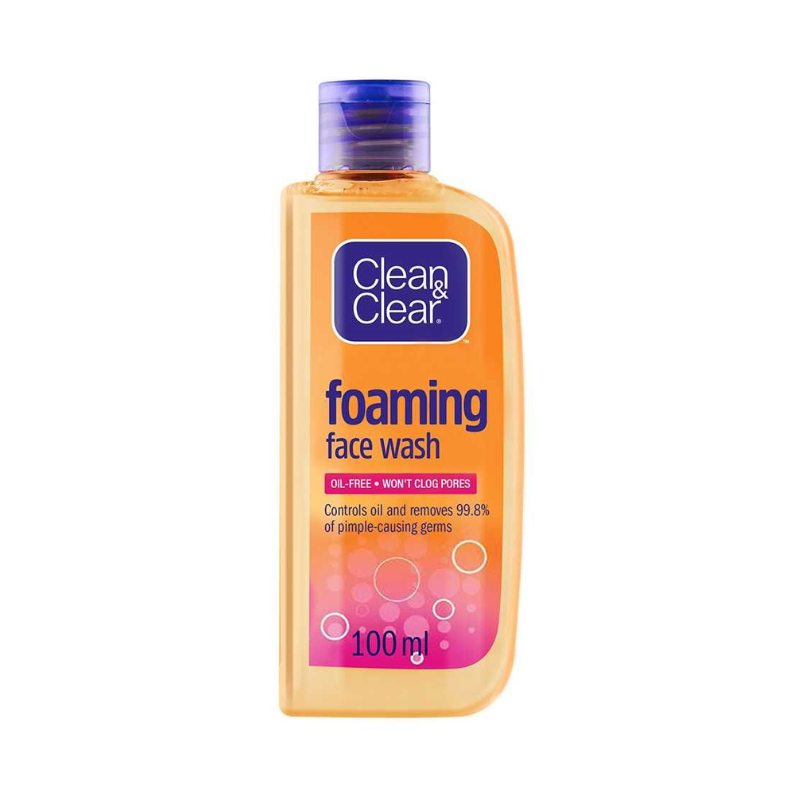 CLEAN & CLEAR FOAMING FACE WASH 100ML 1'S