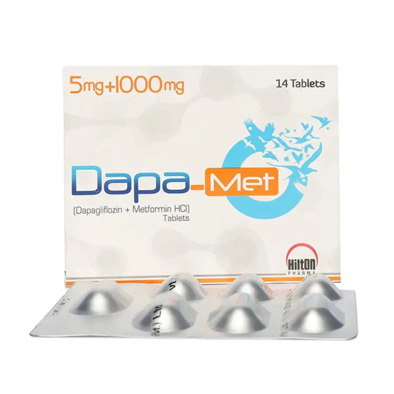DAPA MET 5MG/1000MG TABLET 4X7'S