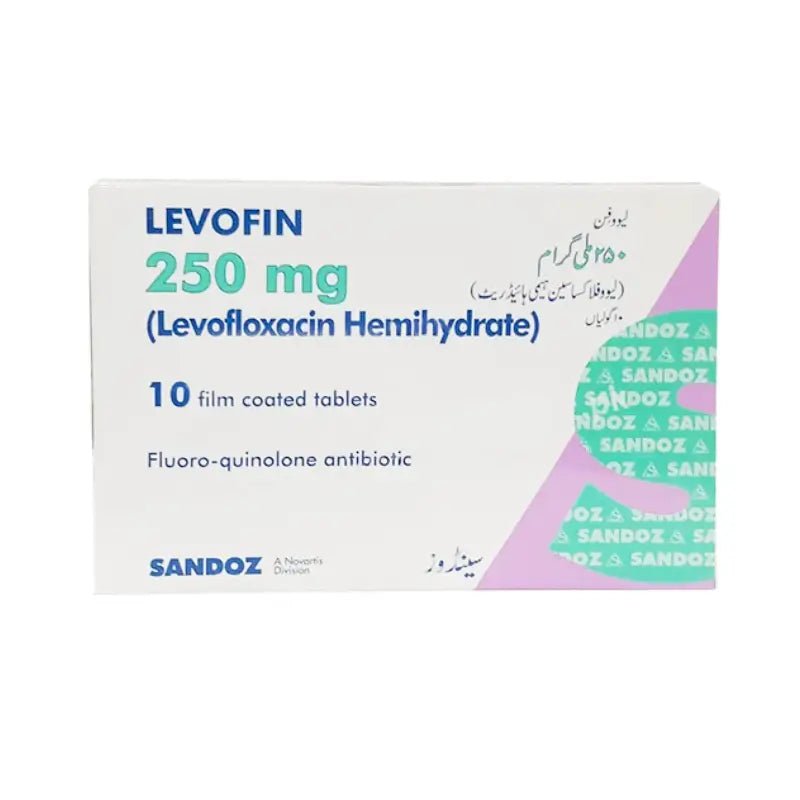 LEVOFIN 250MG TABLETS 1X10'S