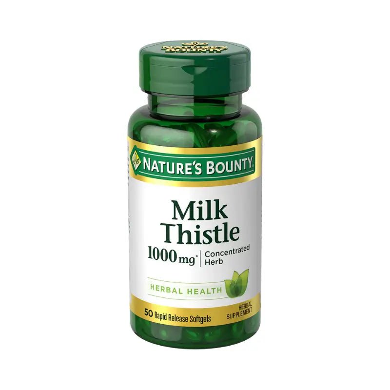 NATURES BOUNTY MILK THISTLE 1000MG SOFT GEL 50S