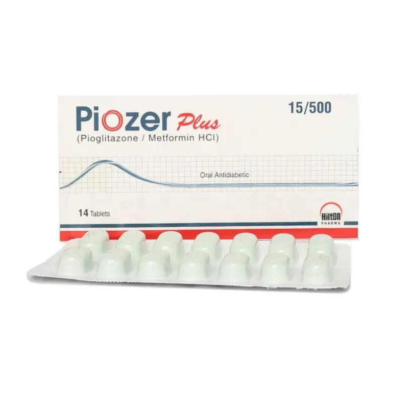 PIOZER PLUS 15/500MG 1X14'S