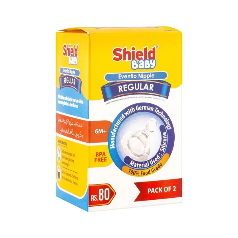 SHIELD NIPPLE REGULAR PACK OF 2 1'S